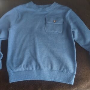 Men's Blue Sweater with Pocket